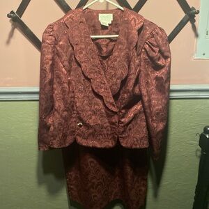Vintage In The Mood Blazer and Skirt Set